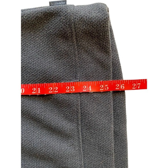 Avalanche Pullover Sz M – Zip Neck, Front Pockets, Dark Gray/Black Hiking Top - Picture 5 of 7